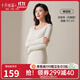 十月結晶孕婦秋衣秋褲套裝打底衫保暖內衣哺乳期懷孕期秋冬保暖上衣 裸感膚（倍暖無(wú)胸墊) 推薦-5-5℃ L碼（建議體重115-140斤）