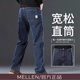名郎（MELLEN）高端加絨牛仔褲男士2025秋冬新款直筒寬松褲子中年商務(wù)休閑長(cháng)褲男 藍灰 【常規】 32 2尺5適合140斤左右