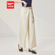 IEF/愛(ài)依服九分褲2025秋季新款韓版簡(jiǎn)約文藝通勤氣質(zhì)百搭直筒褲 杏 S