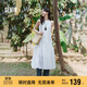 森馬（Semir）連衣裙女海邊度假掛脖兩穿長(cháng)裙2025夏季蝴蝶結初戀裙109325114011
