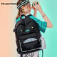 Mr.ace Homme-mrace海島奇遇簡(jiǎn)約雙肩包女學(xué)生書(shū)包15.6英寸大容量電腦背包男潮 曜石黑