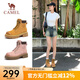 駱駝（CAMEL）【戈壁】經(jīng)典大黃靴秋季女士復古潮流戶(hù)外時(shí)尚百搭馬丁靴 L23W076036土黃 37