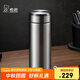 希諾保溫杯男士不銹鋼泡茶杯子商務(wù)辦公車(chē)載水杯XN-5608A深藍 460mL