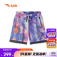 安踏兒童短褲男大童中褲歐文籃球系列針織五分褲352421708R