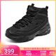 斯凱奇（Skechers）2022秋季高幫鞋女厚底松糕保暖舒適百搭167569 BBK全黑色 38 