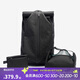 迪卡儂（DECATHLON）雙肩包騎行背包旅行休閑包電腦包 曜石黑27L-4551559