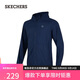 斯凱奇（Skechers）【成毅同款】秋季男士涼感速干連帽外套休閑P224M032
