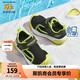Skechers斯凱奇男寶寶涼鞋1-3歲兒童鞋子夏季小童網(wǎng)鞋防踢包頭涼鞋302824N 男童/黑色/檸檬色/BKLM 26碼