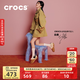 CROCS卡駱馳白鹿同款經(jīng)典雪絨仿麂皮洞洞鞋保暖男女同款棉鞋|212106 仿舊棕-2EY 39 (240mm)
