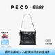 PECO城市系列Hobo包大容量水桶包單肩腋下美拉德托特女包教師節禮物 中號經(jīng)典黑頭層樹(shù)皮皺小?，F貨