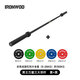 IRONWOD杠鈴桿奧桿男女士健身力量舉臥推深蹲硬拉舉重桿綜合訓練家用桿 20kg 男士三項桿+彩色杠鈴片整套