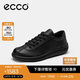 愛(ài)步（ECCO）休閑女鞋 舒適系帶休閑板鞋 柔酷零點(diǎn)女鞋系列220263 黑色 39 