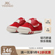英氏 YEEHOO【商場(chǎng)同款】?jì)和p便兒童休閑鞋抗菌寶寶學(xué)步鞋防滑鞋子 草莓紅學(xué)步鞋 適合10個(gè)月-3周歲 22 碼 建議腳長(cháng)12.5-13.5cm