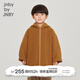 jnby by JNBY江南布衣童裝綿羊毛秋冬呢大衣短款連帽外套男女童兒童1NA810610 232金棕色 110 cm