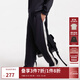 杰克·瓊斯（JACK&JONES）25年男裝潮流衛褲男側面織帶100%純棉毛圈直筒休閑運動(dòng)褲秋季褲子 E40黑色 31 175
