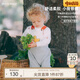 white wheat兒童2024春季新款寶寶純棉背帶褲男童女童外出洋氣時(shí)髦褲子 灰色 80