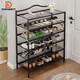 DSRAWMYT 鞋架 免安裝折疊門(mén)口多層入戶(hù)家用宿舍收納鞋柜簡(jiǎn)易立式置物架