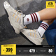 adidas「泡泡鞋」HI-TAIL 2.0經(jīng)典復古中幫運動(dòng)鞋阿迪達斯三葉草   清澈棕/燕麥色/黑色   43