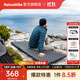 Naturehike挪客徒野高R值3.5超輕充氣墊便攜式防潮地墊睡墊四季登山單雙人床 方型-標準款影黑