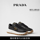 PRADA/普拉達【禮物】女士徽標飾羊皮革運動(dòng)鞋 黑色 37