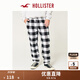 HOLLISTER24春秋款法蘭絨遛彎居家慵懶格子長(cháng)褲男裝KI313-4031 黑色格子 L (180/86A)尺碼偏大建議小一碼