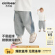 齊齊熊（ciciibear）[幼兒園抗菌神褲]齊齊熊男童褲子春秋款寶寶運動(dòng)褲兒童2025新款女 花灰色 100