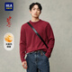海瀾之家針織衫男中華龍光蓄熱保暖紅色毛衣冬季男 大紅花紋74 L 175/92A 推薦137~150斤