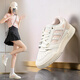阿迪達斯 （adidas）三葉草女鞋 25秋季新款運動(dòng)鞋輕便休閑鞋透氣潮流板鞋時(shí)尚小白鞋 少女淡粉-時(shí)尚板鞋/熱推 37