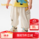 巴拉巴拉【商場(chǎng)同款】寶寶褲子嬰兒長(cháng)褲男女童休閑褲2025新款夏季 淺卡其50311 100