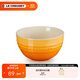酷彩（Le Creuset）炻瓷米飯碗 湯碗 面碗 沙拉碗 家用碗套裝大碗彩虹系列漸變色 11.8cm米飯碗南法橙花（新）