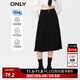 ONLY時(shí)尚百搭高腰牛仔百褶中長(cháng)款半身裙女|123337008 J19 黑牛仔 XS 155/60AR