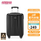 美旅箱包行李箱20英寸時(shí)尚條紋拉桿箱耐磨旅行箱密碼箱TC3 黑色