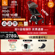 StokkeYOYO3 6+ 全能型嬰兒推車(chē)可折疊遛娃神器輕便嬰兒車(chē)可坐可躺 【狂野系列】YOYO3 6+豹紋坐墊 黑色車(chē)架