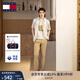 TOMMY JEANS【斜紋微彈】25秋冬男裝修身商務(wù)通勤西褲長褲休閑褲 卡其色ACT -修身版-拍大一碼 34 (2.7尺)