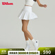 威爾勝（Wilson）官方25新款女士MIDTOWN蜜糖帶底褲球袋一體織網(wǎng)球運動(dòng)半身裙 經(jīng)典亮白色 WW00160331WT1 XS /160/62A