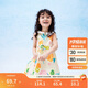巴拉巴拉女童連衣裙寶寶童裝2024夏季兒童無袖裙子小清新印花208224111012
