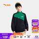 安踏兒童衛衣男女大童2025冬衛衣加絨保暖運動(dòng)針織套頭衫A72546708