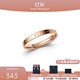 丹尼爾惠靈頓（DanielWellington）dw戒指女男 經(jīng)典玫瑰金情侶對戒 生日禮物送女友送男友 60號 DW00400021 玫瑰金