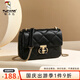 啄木鳥(niǎo)（TUCANO）真皮單肩包女2025新款高級感小香風(fēng)菱格鏈條包斜挎單肩包禮物女 經(jīng)典黑