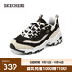 斯凱奇（Skechers）男女情侶鞋復古老爹鞋經(jīng)典透氣熊貓鞋894199/896204 女款-黑色/金色/BKGD 38