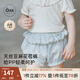 OAK FAMILY夏季女寶寶花苞褲嬰兒兒童休閑短褲天絲亞麻透氣褲子 小鈴蘭 90 cm