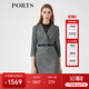 PORTS寶姿春夏新品女裝長袖中長連衣裙LM8D030MFF062【下架】 黑色混色 XL (10)