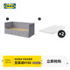 宜家（IKEA）HEMNES漢尼斯沙發(fā)床折疊床坐臥兩用客廳沙發(fā) 灰色床框架帶3屜+椰殼纖維床墊X2 800mm*2000mm