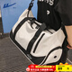 回力斜挎包干濕分離手提拎包男女運動(dòng)大容量瑜伽健身包潮牌休閑旅行包 白色【43碼獨立鞋倉】