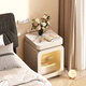 八沐兮高端床頭柜輕奢家用臥室床邊柜簡(jiǎn)約置物架柜子輕奢萬(wàn)向輪移動(dòng)邊幾 升級款感應燈+萬(wàn)向輪奶白色40*55