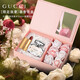 古馳（GUCCI）口紅香水禮盒女士彩妝套裝大牌化妝品生日禮物女情人節送老婆女友 【浪漫花盒】竹韻淡50ml+絨霧505