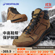 迪卡儂（DECATHLON）雪地靴男冬季戶(hù)外防水保暖棉鞋徒步鞋加厚雪靴男徒步鞋男 棕色 42