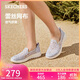 斯凱奇（Skechers）單鞋女鞋秋季蕾絲網(wǎng)面涼鞋軟底健步鞋平底百搭休閑鞋896020