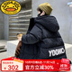 G.DUCKKIDS男童羽絨服免洗加厚2025新款中大童冬季男孩外套洋氣潮冬裝 黑色 升級加厚款 170 建議15歲