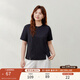 纖莉秀【原紗防曬速干T】歐若風(fēng)抗菌短袖T恤纖莉秀大碼女裝胖mm夏裝新款 黑色 XL (拍前可聯(lián)系客服確認)
